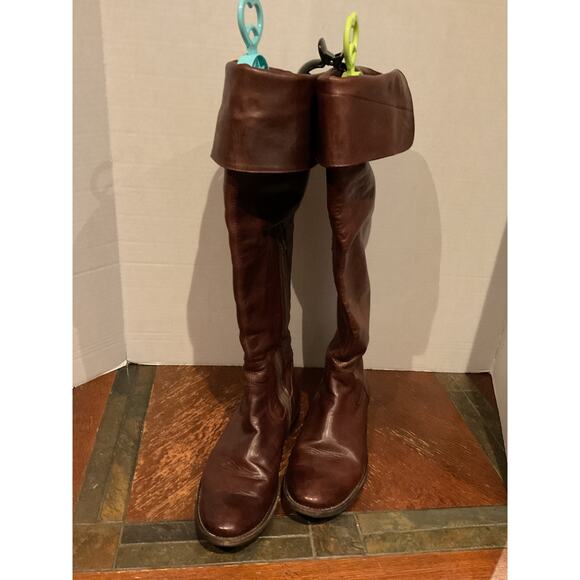 Frye - 77739 - Shirley- Over The Knee Brown Leather Riding Boots - 9B - Picture 15 of 15